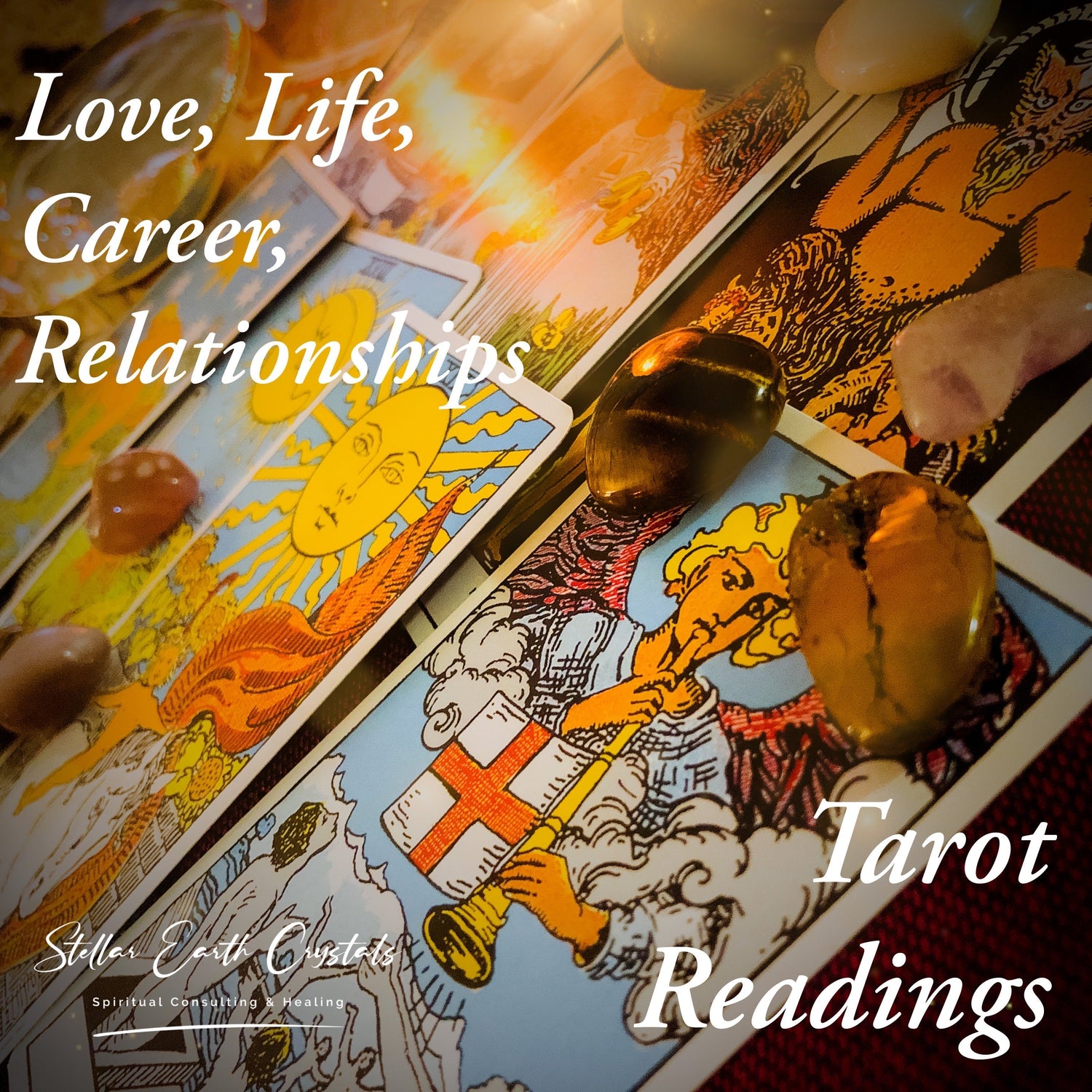 Psychic Tarot Readings - 10 Cards, Half Deck, Full Spread