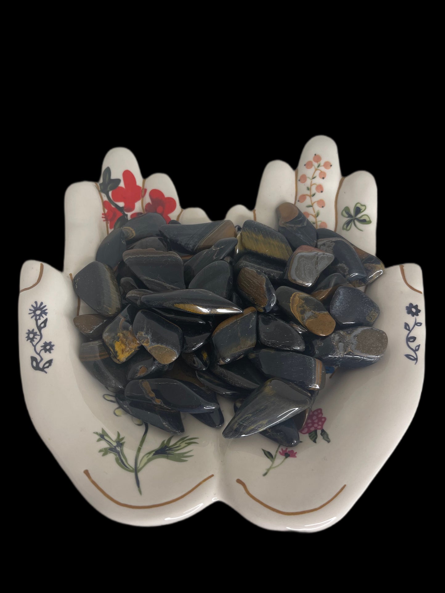 Blue Tigers Eye Tumble - Available at West Palm Only