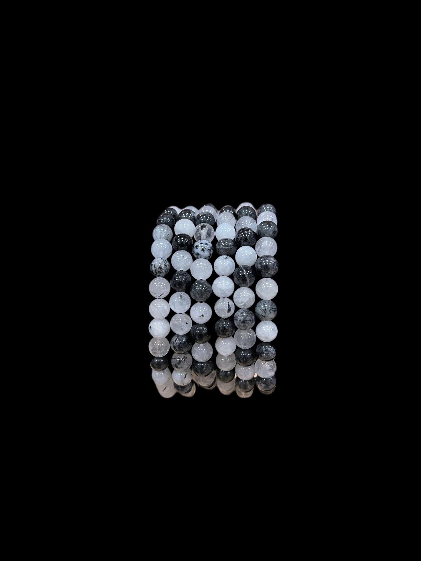 6mm Tourmalinated Quartz Stretch Bracelet - Available at West Palm Only