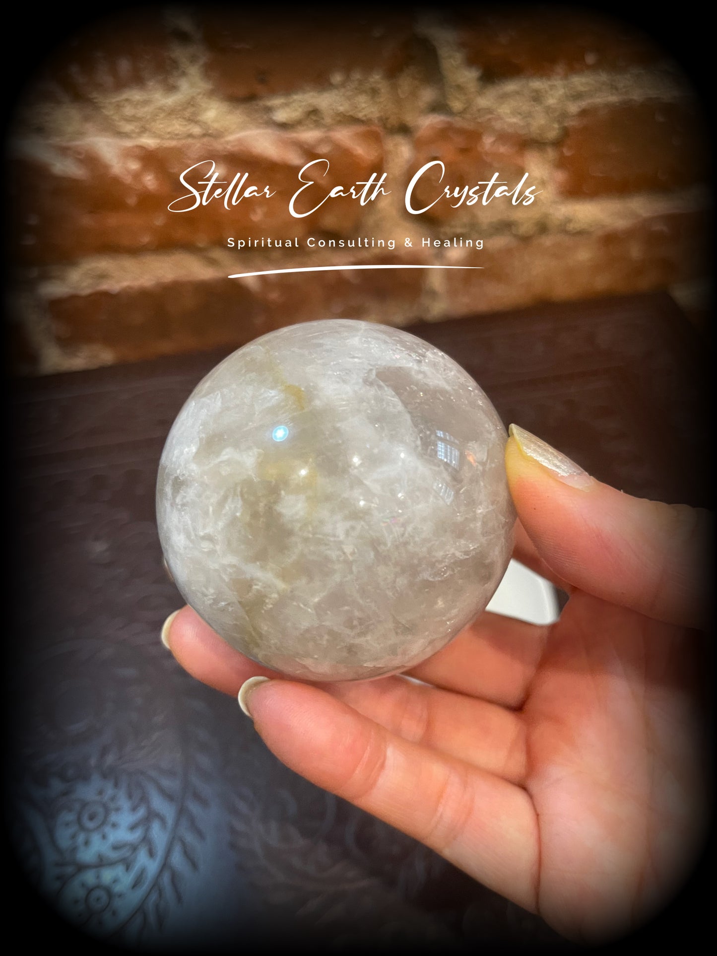 Blue Rose Quartz Healing Crystal Sphere #3