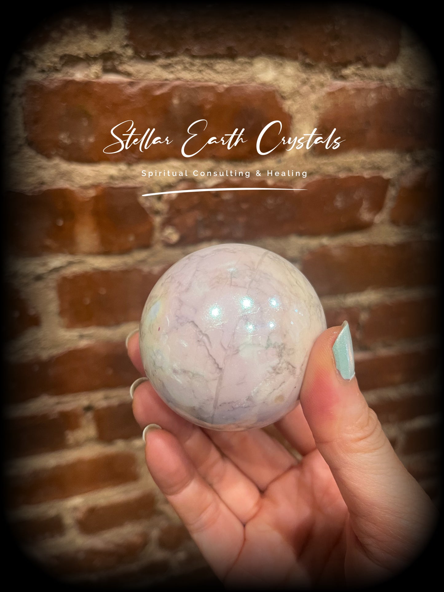 Howlite Healing Crystal Sphere #2