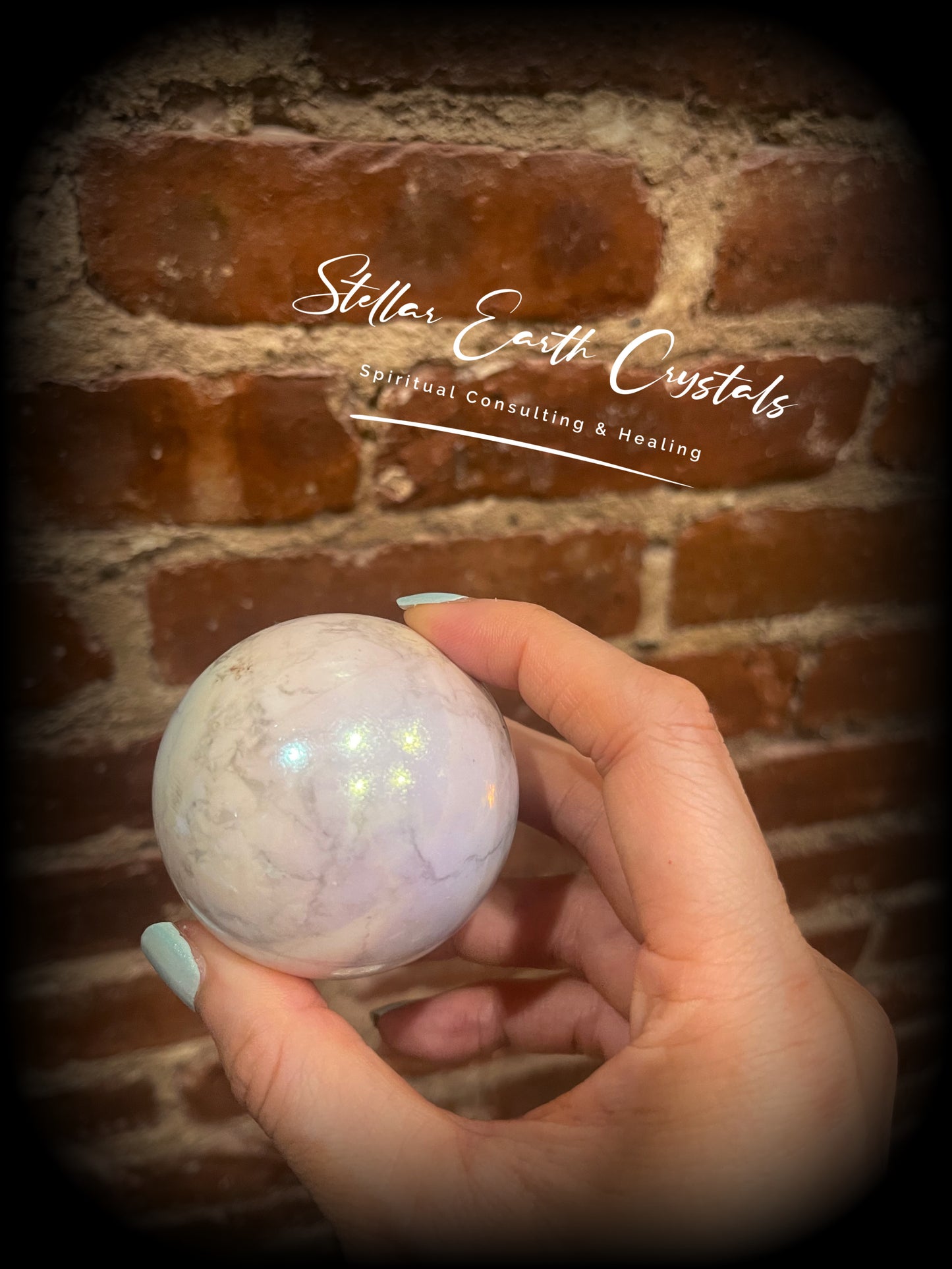Howlite Healing Crystal Sphere #2