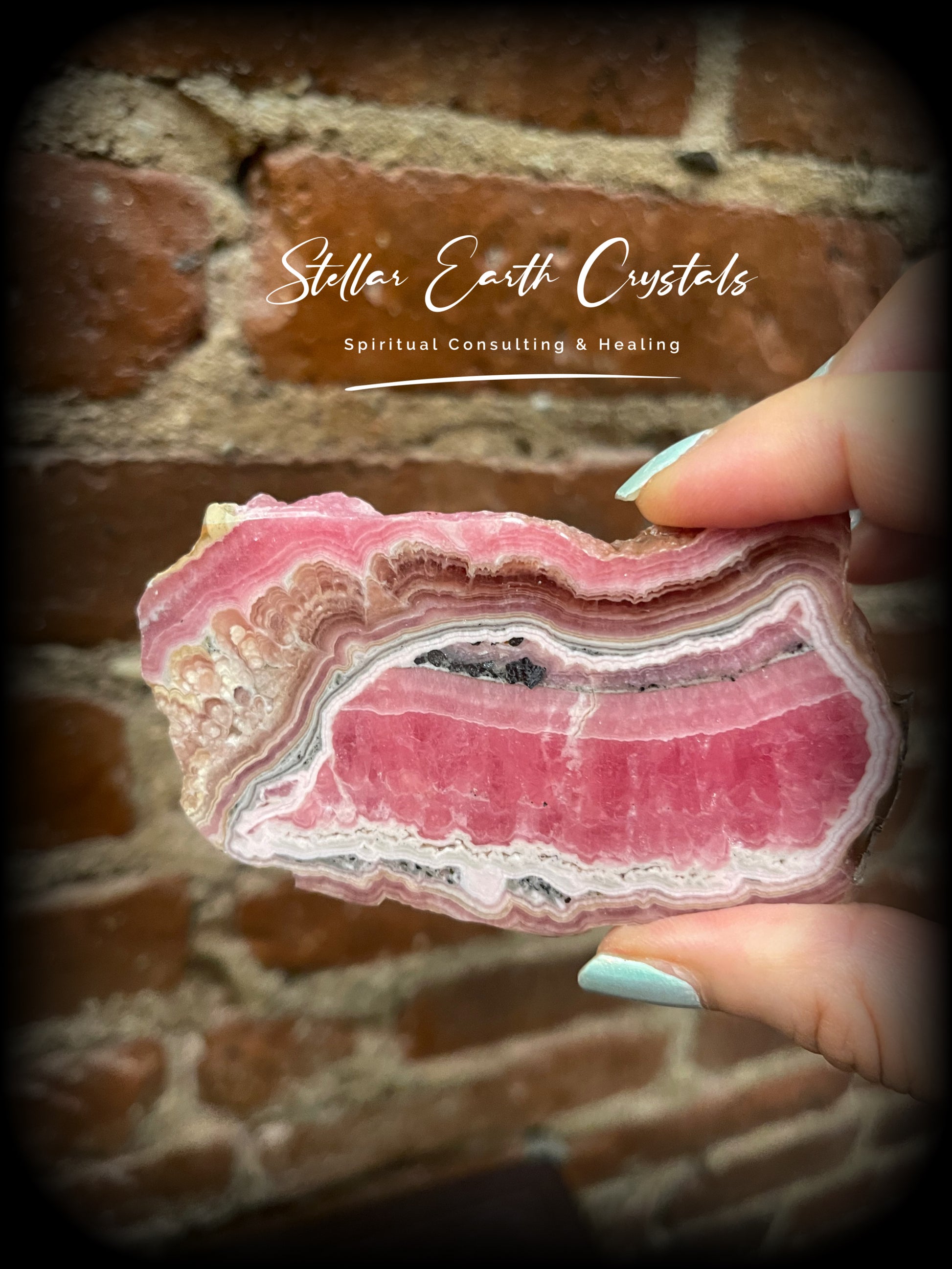 Rhodochrosite Polished slab