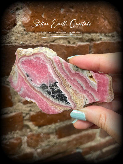 Rhodochrosite Healing Crystal Slab #3 - Stellar Earth Crystals