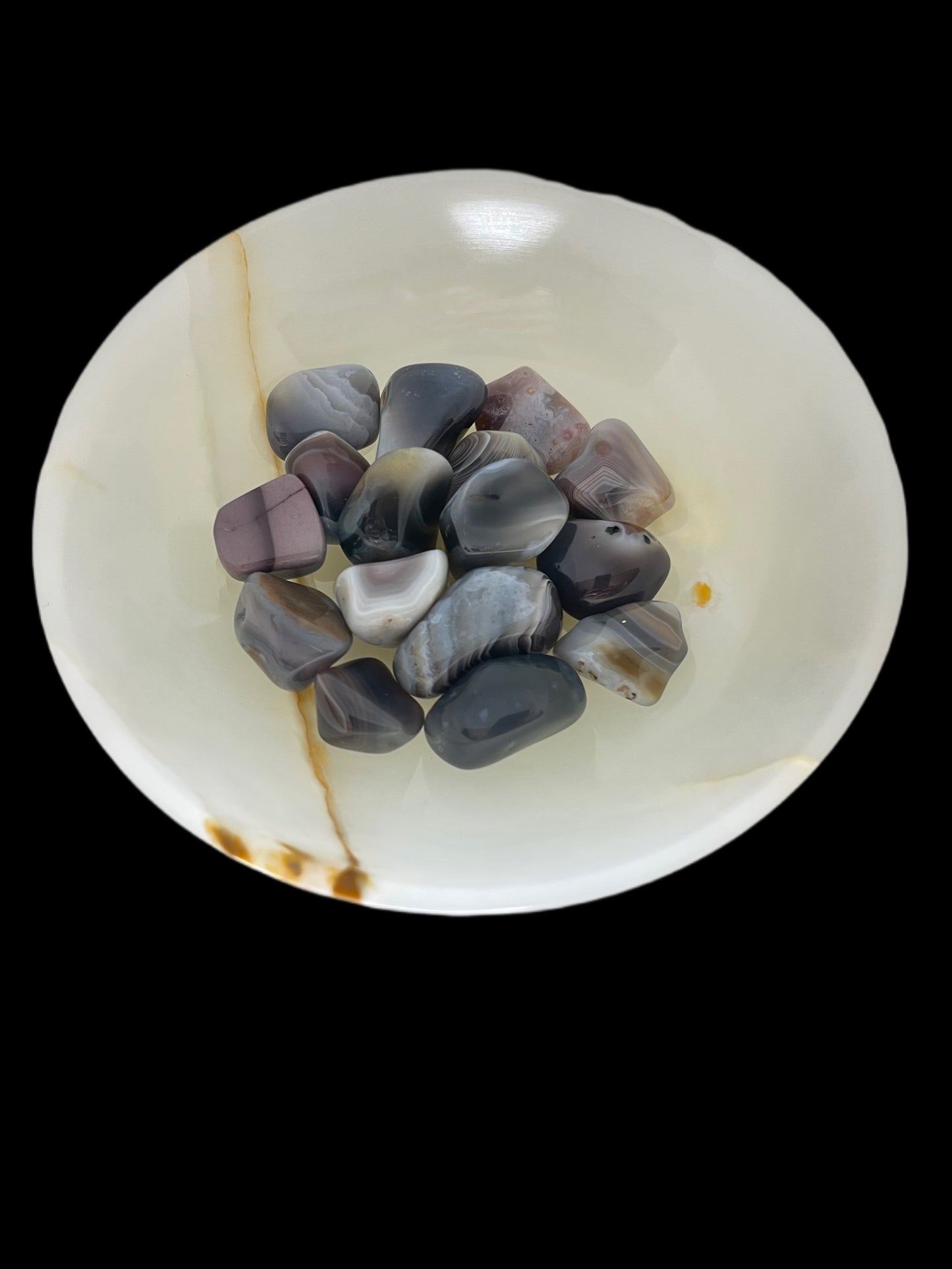 Grey Botswana Agate Tumble - Available at West Palm Only